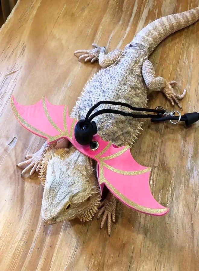 CoguZed Bearded Dragon Leash and Harness Set, Adjustable Lizard Harness with Wings, Cool Leather Reptile Leash for Bearded Dragons, Amphibians & Small Pets (S, M, L, 3 Pack) - Image 4
